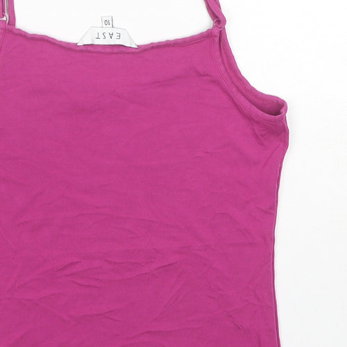 EAST Womens Pink Viscose Camisole Tank Size 10 Round Neck