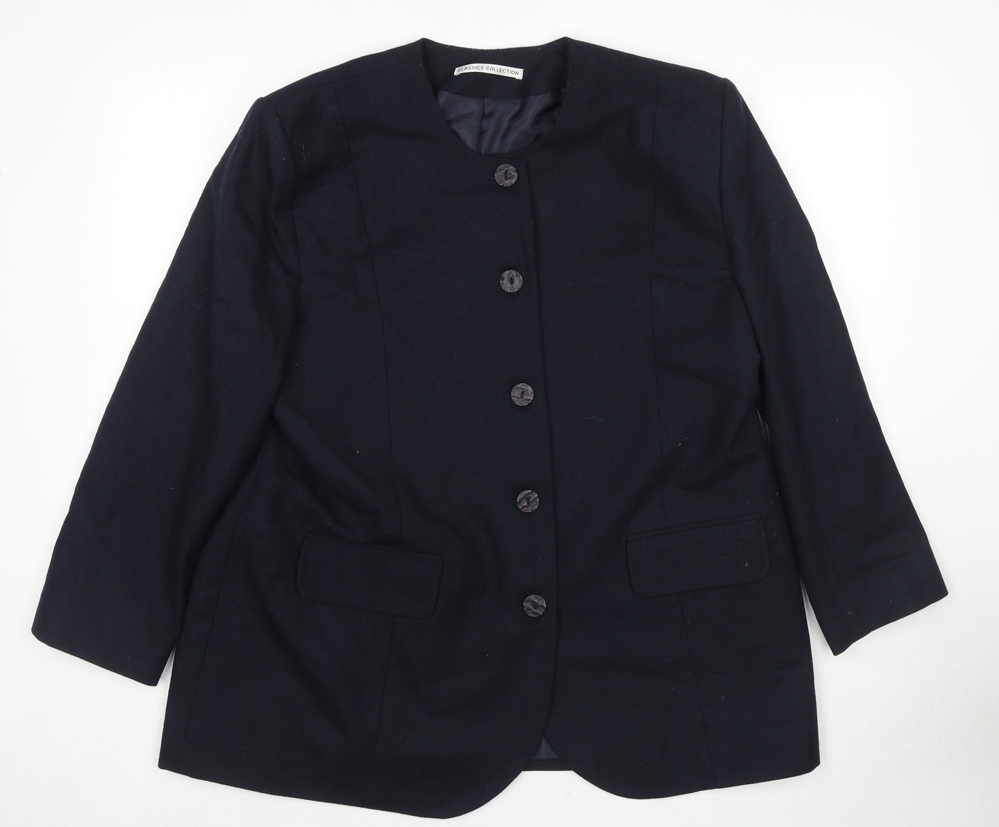 St Bernard Womens Blue Jacket Blazer Size 20 Button