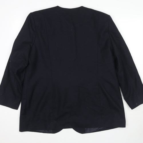 St Bernard Womens Blue Jacket Blazer Size 20 Button