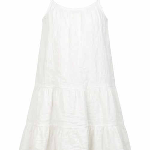 Marks and Spencer Girls White Cotton Trapeze & Swing Size 9-10 Years Round Neck Pullover