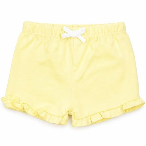 Marks and Spencer Girls Yellow Cotton Shorts Outfit/Set Size 0-3 Months Pullover