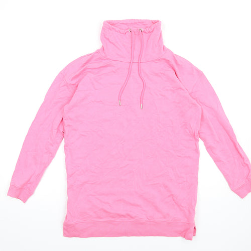 John Lewis Womens Pink Cotton Pullover Sweatshirt Size 12 Pullover