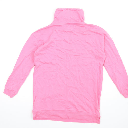 John Lewis Womens Pink Cotton Pullover Sweatshirt Size 12 Pullover