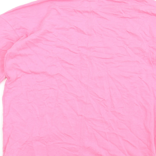 John Lewis Womens Pink Cotton Pullover Sweatshirt Size 12 Pullover