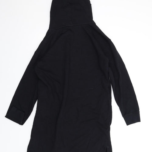Uniqlo Womens Black Cotton Pullover Hoodie Size XS Pullover