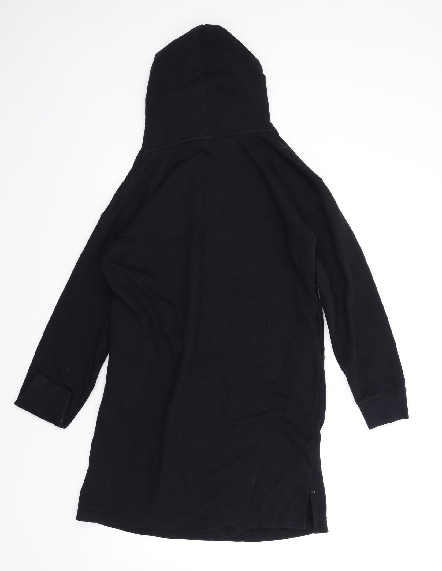 Uniqlo Womens Black Cotton Pullover Hoodie Size XS Pullover