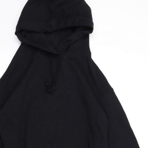 Uniqlo Womens Black Cotton Pullover Hoodie Size XS Pullover