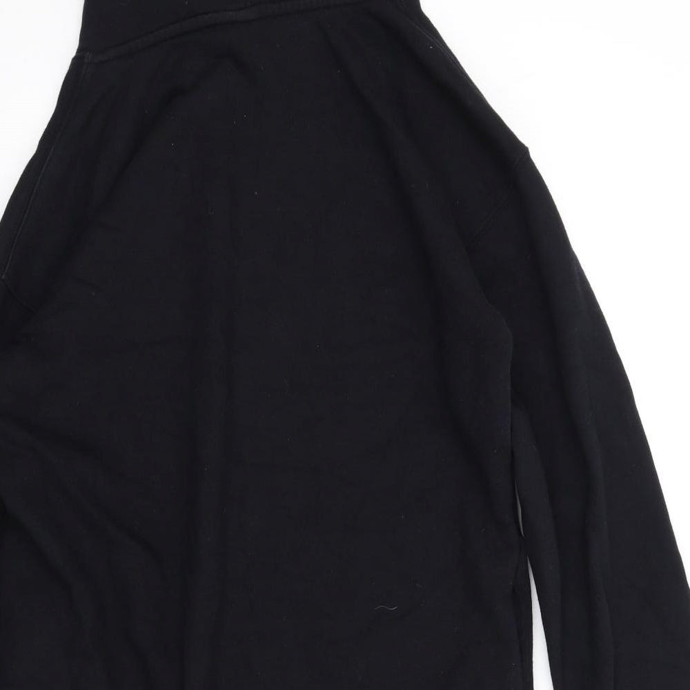 Uniqlo Womens Black Cotton Pullover Hoodie Size XS Pullover