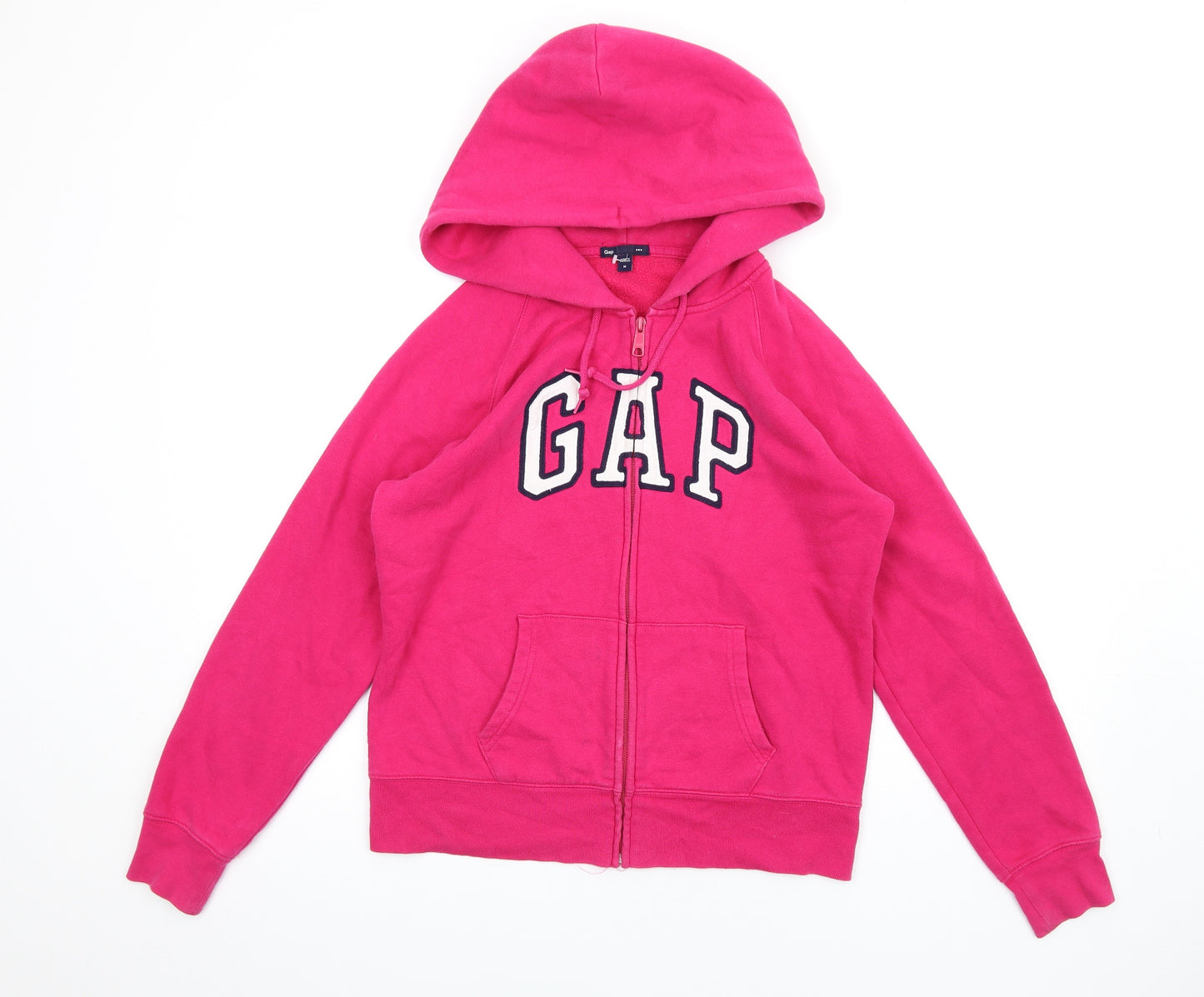 Gap Womens Pink Cotton Full Zip Hoodie Size M Zip