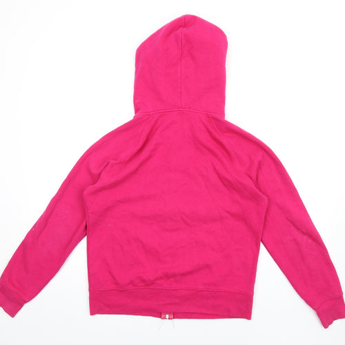 Gap Womens Pink Cotton Full Zip Hoodie Size M Zip