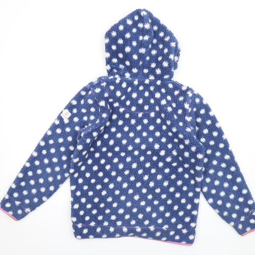 Lazy Jacks Girls Blue Polka Dot Jacket Size 11-12 Years Zip