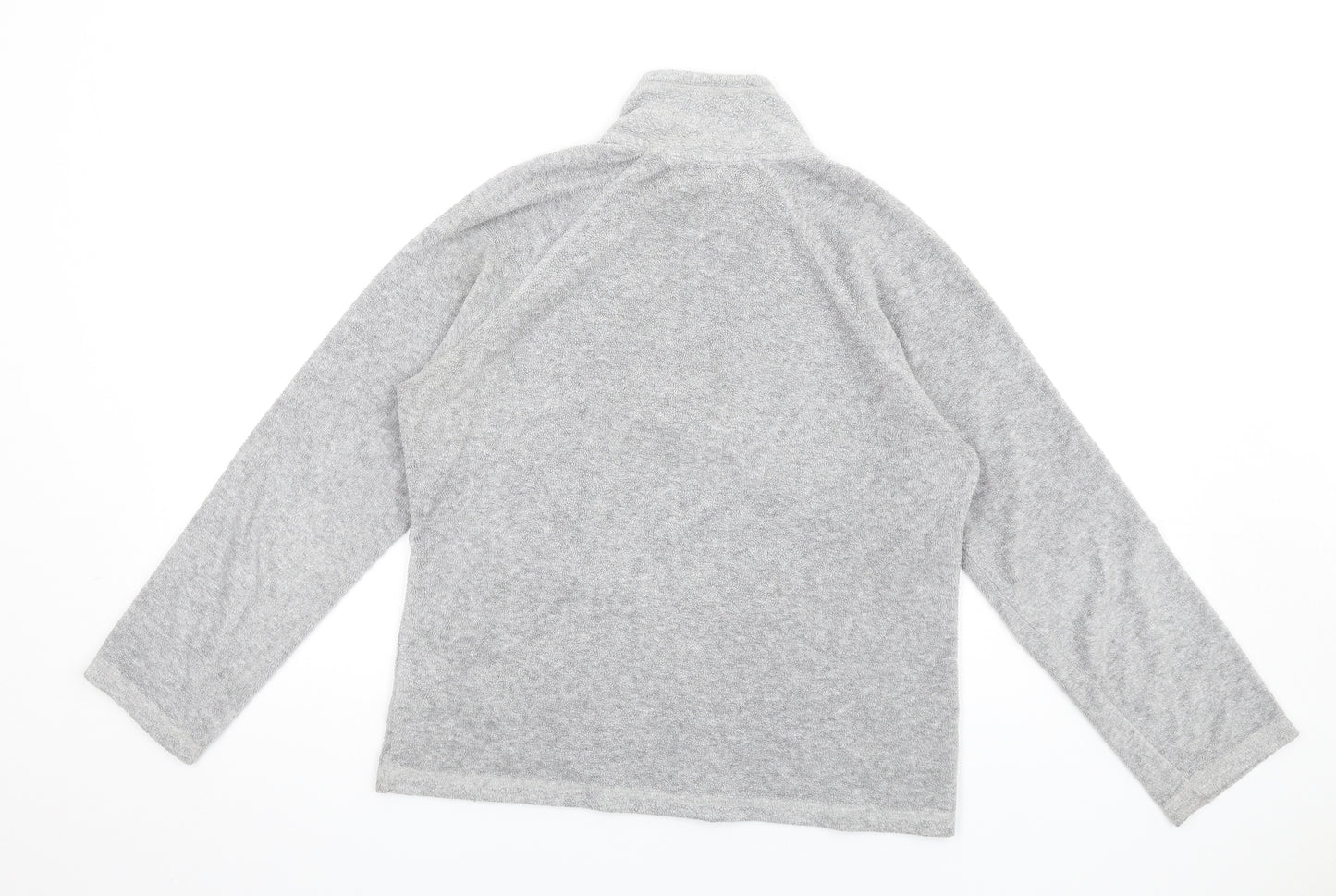Per Una Womens Grey Polyester Pullover Sweatshirt Size M Zip