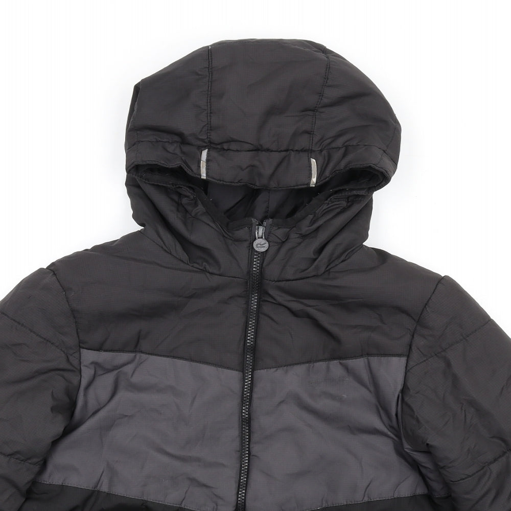 Regatta Boys Black Puffer Jacket Coat Size 13 Years Zip
