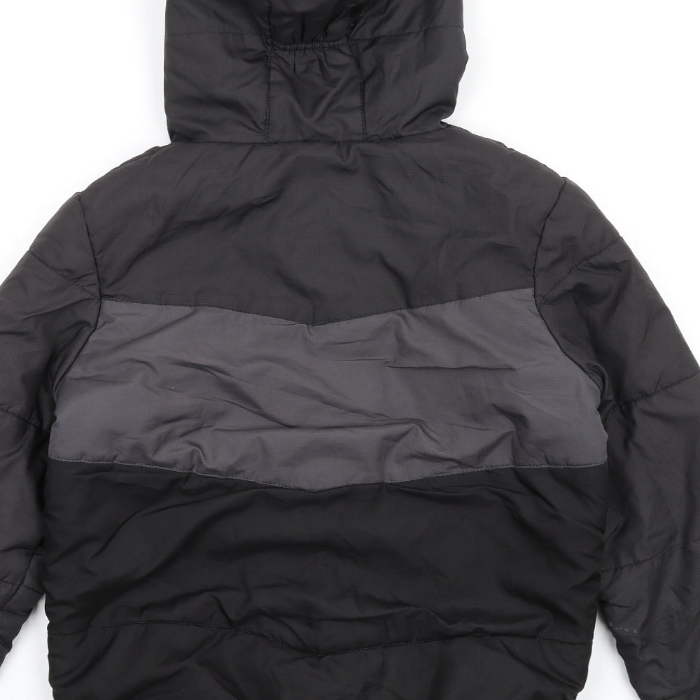 Regatta Boys Black Puffer Jacket Coat Size 13 Years Zip