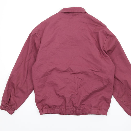 ASOS Mens Purple Bomber Jacket Coat Size L Zip