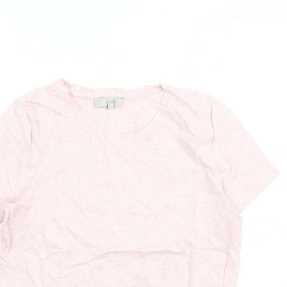 Hobbs Womens Pink 100% Cotton Basic T-Shirt Size XS Round Neck