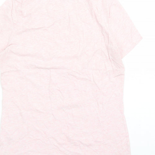 Hobbs Womens Pink 100% Cotton Basic T-Shirt Size XS Round Neck