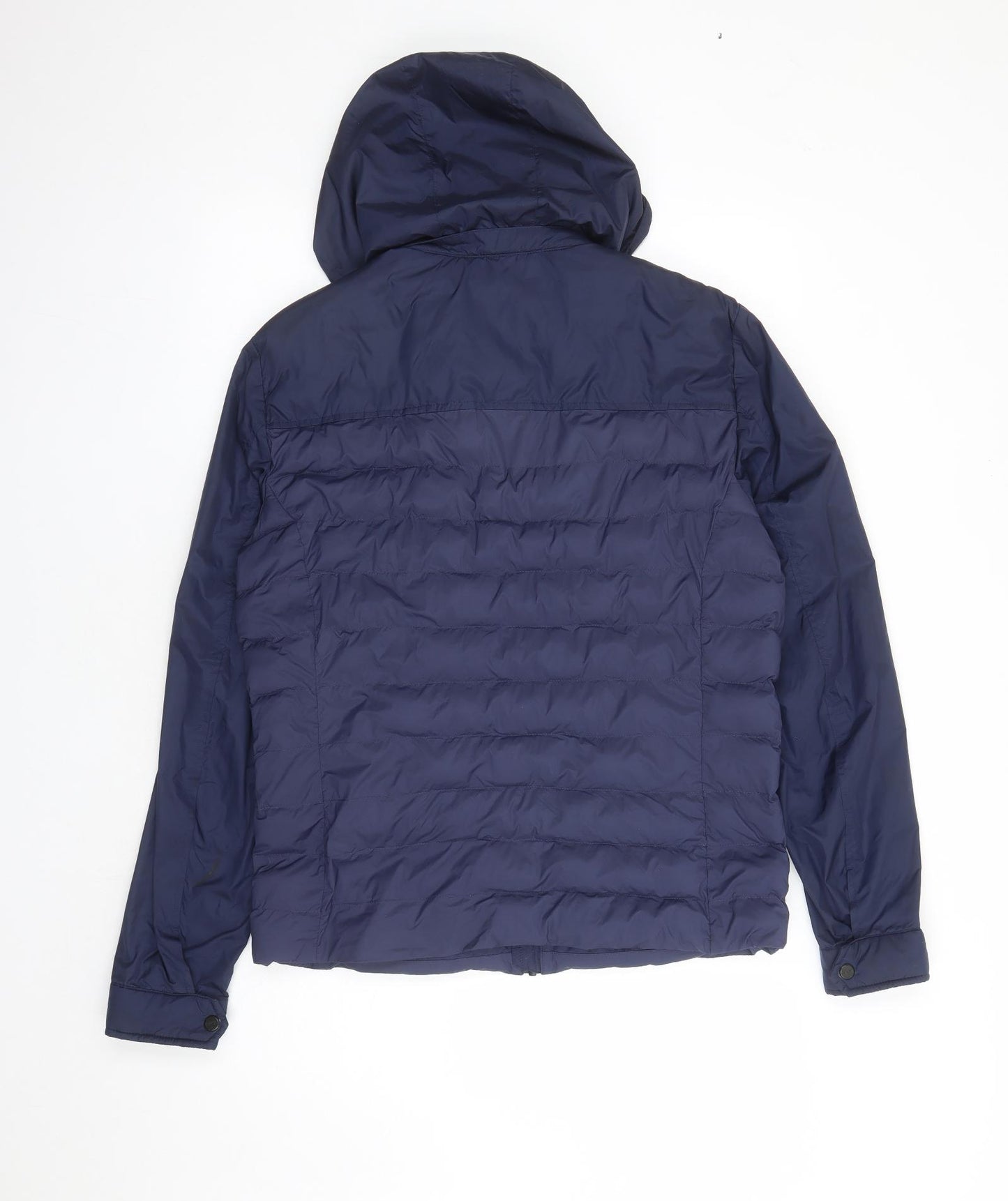 Hackett Mens Blue Quilted Coat Size M Zip - Aston Martin Racing