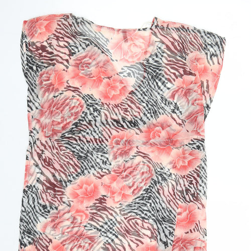 Lipsy Womens Multicoloured Geometric Polyester Cover Up Size S