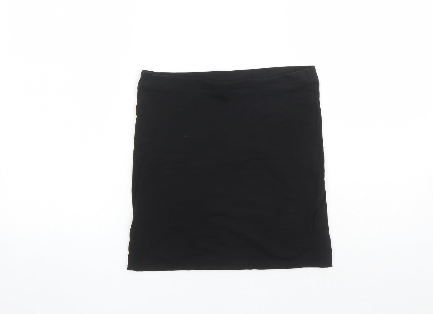 H&M Womens Black Cotton Bandage Skirt Size XS - Elasticated Waist