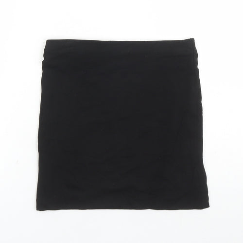 H&M Womens Black Cotton Bandage Skirt Size XS - Elasticated Waist