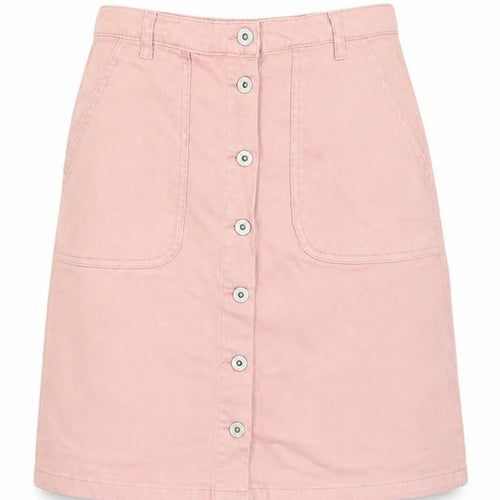 Great Plains Womens Pink Cotton A-Line Skirt Size 8 Button - Pockets