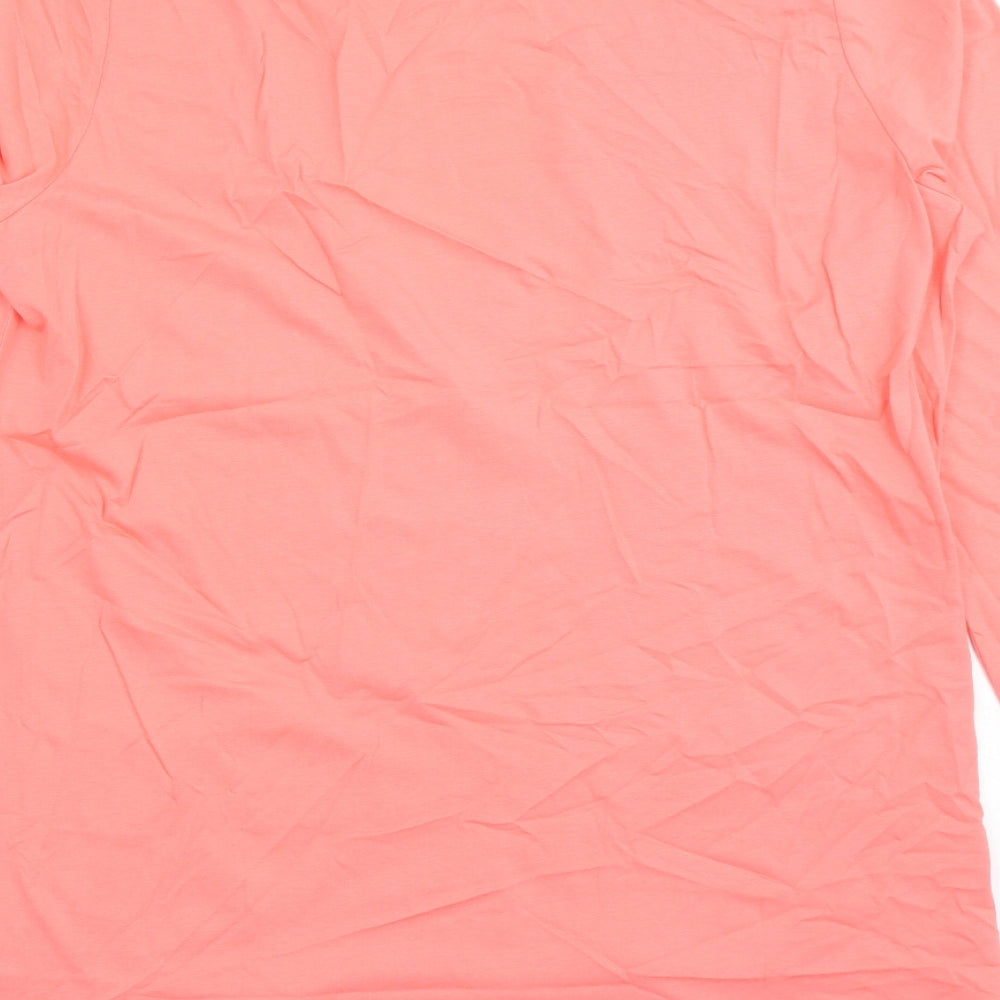 Savior Womens Pink V-Neck 100% Cotton Cardigan Jumper Size 18 - Pockets