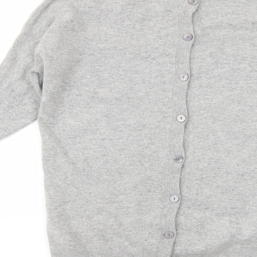 Jigsaw Womens Grey Boat Neck Wool Pullover Jumper Size M