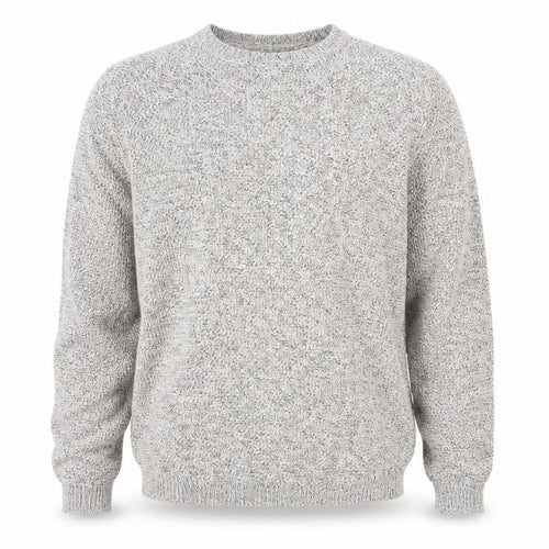 Marks and Spencer Mens Beige Crew Neck Cotton Pullover Jumper Size L Long Sleeve