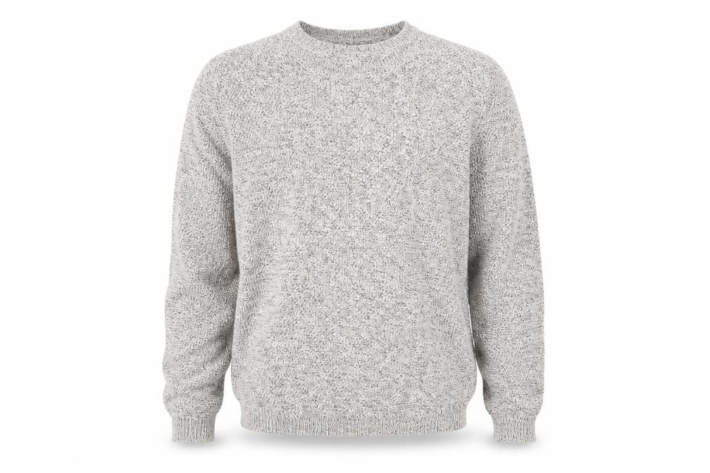 Marks and Spencer Mens Beige Crew Neck Cotton Pullover Jumper Size L Long Sleeve