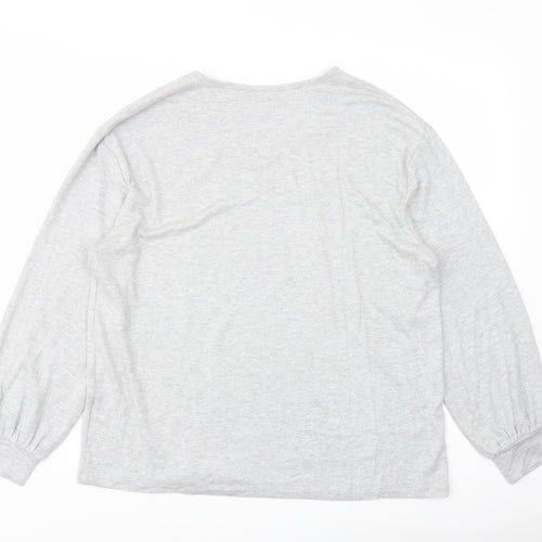 Marks and Spencer Womens Green V-Neck Viscose Pullover Jumper Size 14