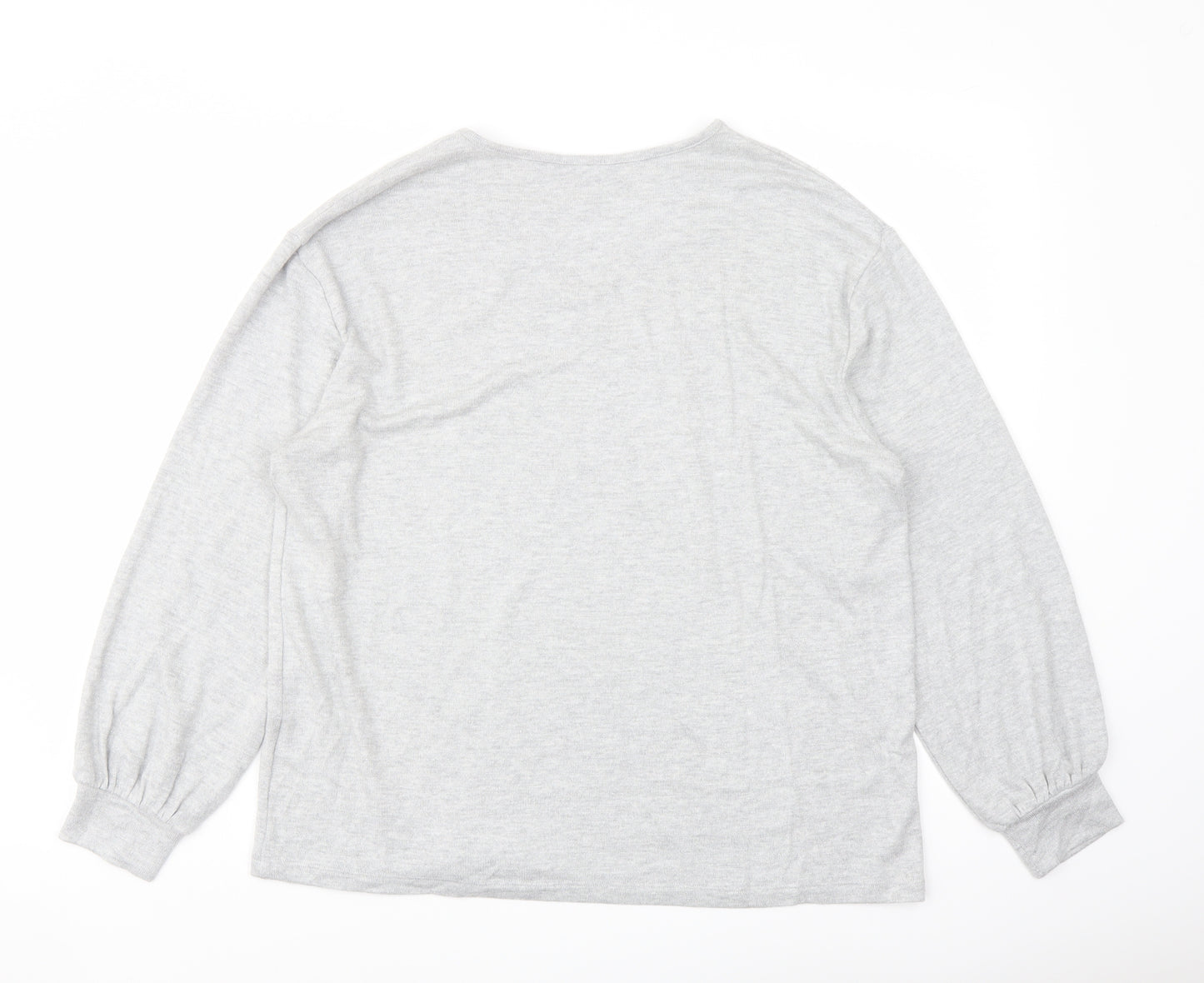 Marks and Spencer Womens Green V-Neck Viscose Pullover Jumper Size 14