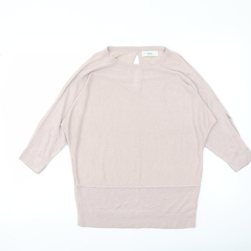 NEXT Womens Pink Round Neck Camel Pullover Jumper Size 10