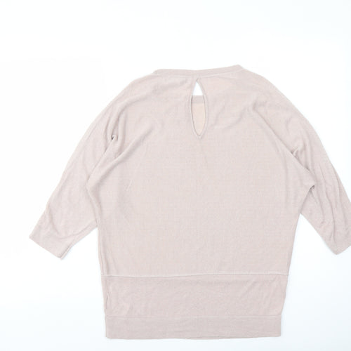 NEXT Womens Pink Round Neck Camel Pullover Jumper Size 10