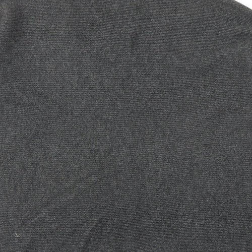 John Lewis Womens Grey V-Neck Nylon Pullover Jumper Size 8