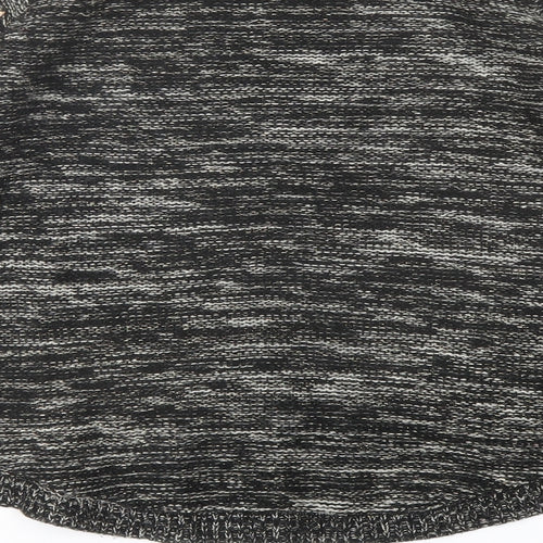 Golddigga Womens Black Round Neck Acrylic Pullover Jumper Size 14