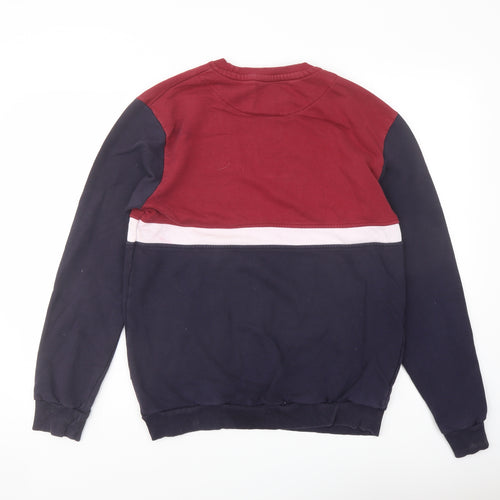 Intense Mens Blue Cotton Pullover Sweatshirt Size L