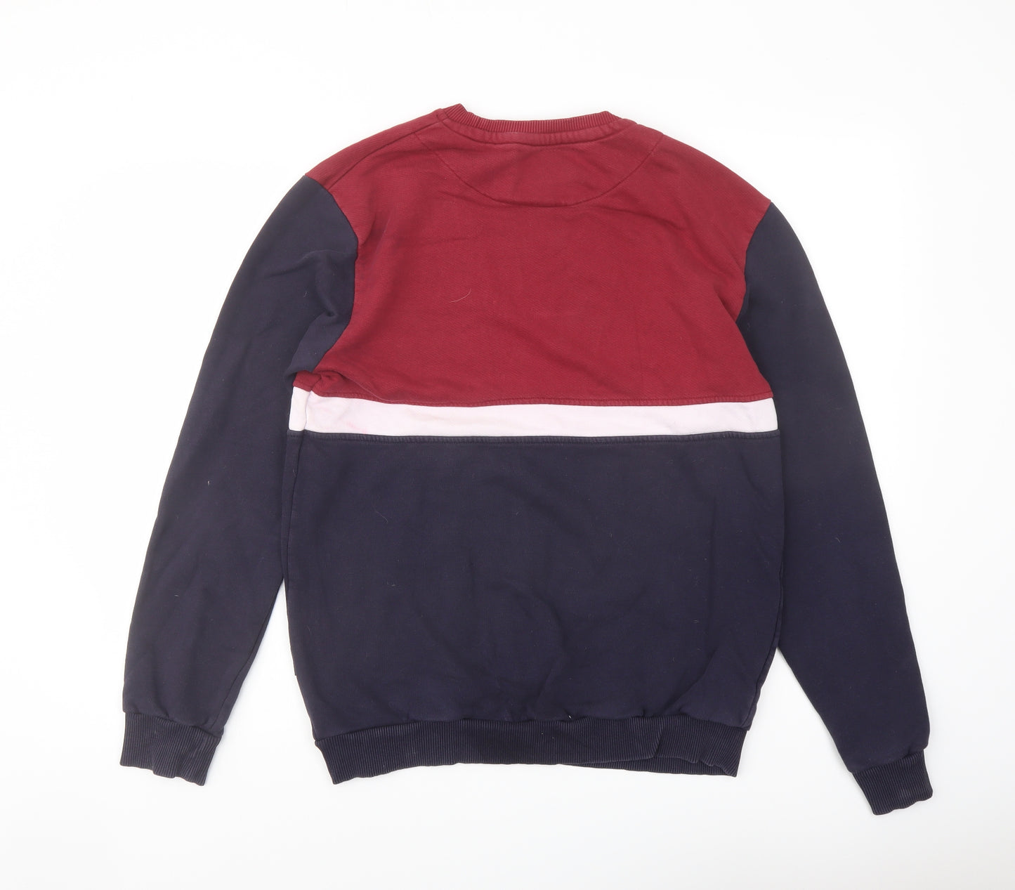 Intense Mens Blue Cotton Pullover Sweatshirt Size L