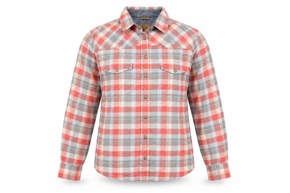 JACHS Girlfriend Womens Multicoloured Plaid 100% Cotton Basic Button-Up Size S Collared