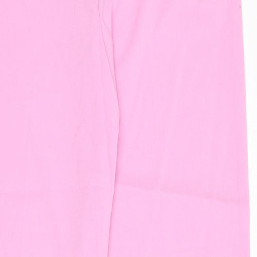 Marks and Spencer Womens Pink Polyester Trousers Size 20 L30 in Regular Zip