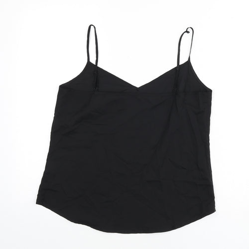 Marks and Spencer Womens Black Polyester Camisole Tank Size 10 V-Neck