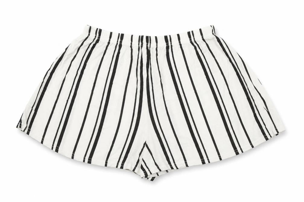 Nasty Gal Womens White Striped Vinyl Basic Shorts Size 6 Regular Pull On