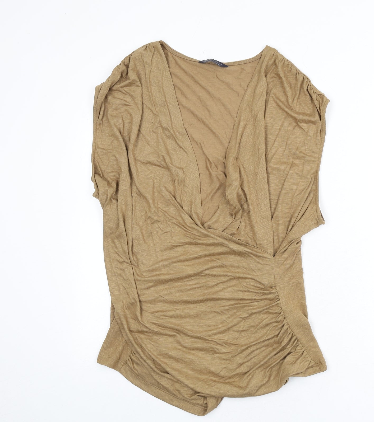 Marks and Spencer Womens Brown Modal Basic Tank Size 20 V-Neck - Plunging Neckline