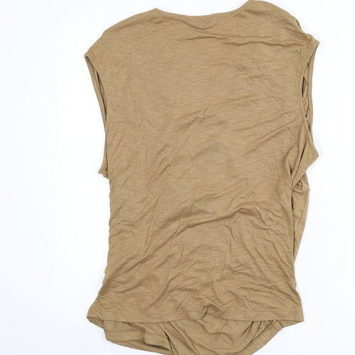 Marks and Spencer Womens Brown Modal Basic Tank Size 20 V-Neck - Plunging Neckline