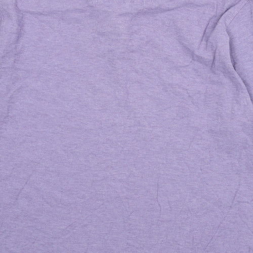 Blue Harbour Mens Purple 100% Cotton Polo Size 2XL Collared Button