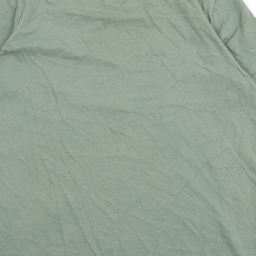 NEXT Womens Green 100% Cotton Basic T-Shirt Size 8 Round Neck