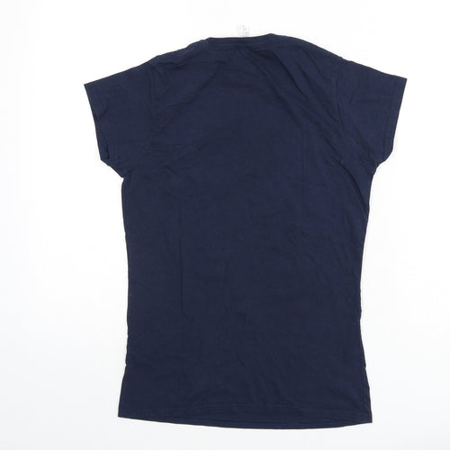 Chelsea Womens Blue Cotton Basic T-Shirt Size S Round Neck - Football, Euro 2021