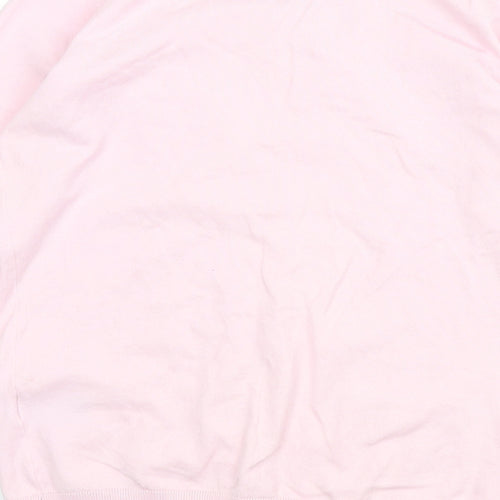 Boden Womens Pink Round Neck Cotton Cardigan Jumper Size 12