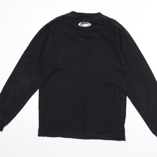 Oakley Mens Black Cotton T-Shirt Size S Round Neck