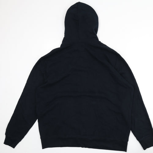 Marks and Spencer Mens Blue Cotton Full Zip Hoodie Size 2XL